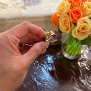 Elegant Gold and Silver Women's Ring